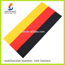 Ningbo LINGSHANG élastique tube multifonction country flag polyester écharpe magique bandeau bandana